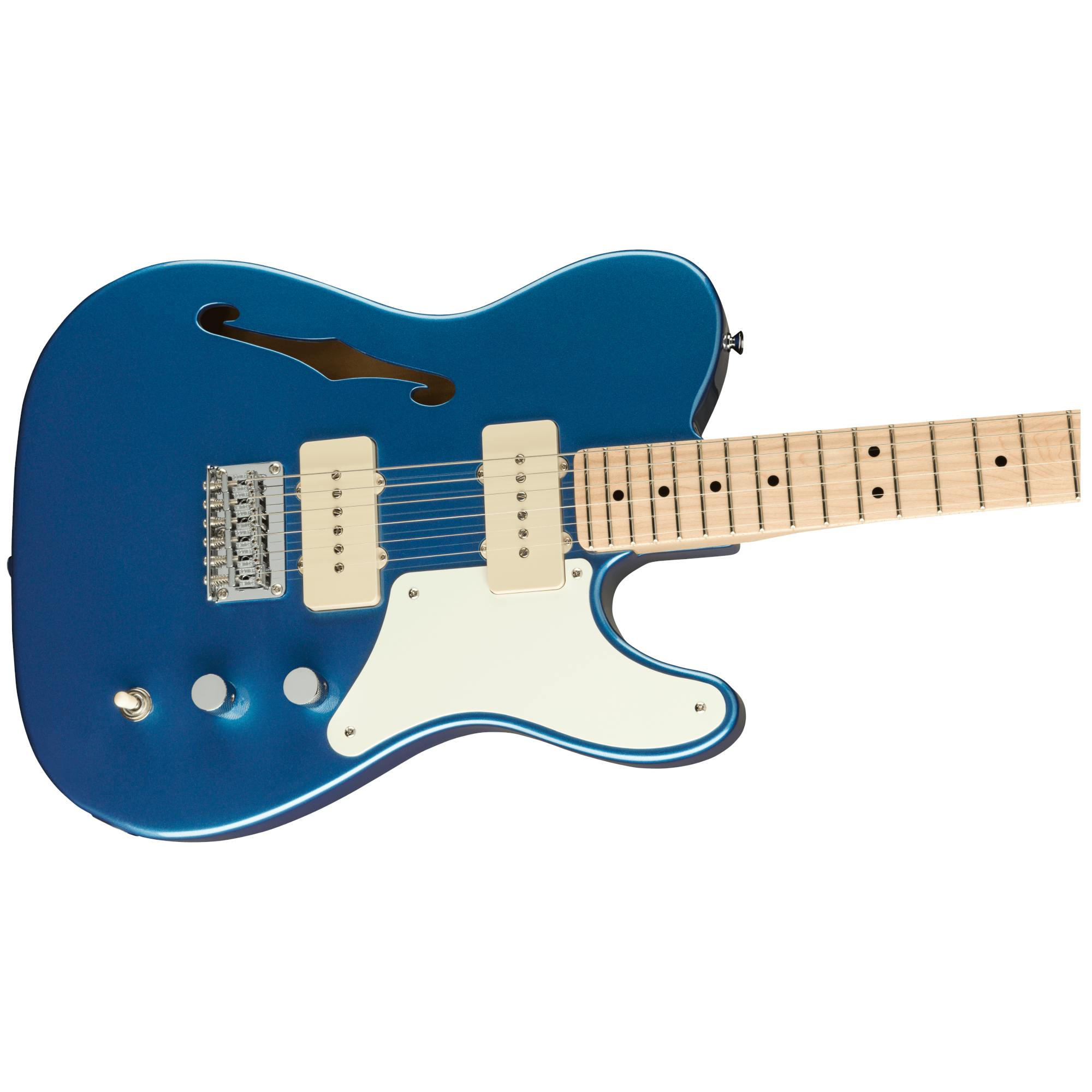 Squier Paranormal Cabronita Telecaster Thinline in Lake Placid Blue -  Andertons Music Co.
